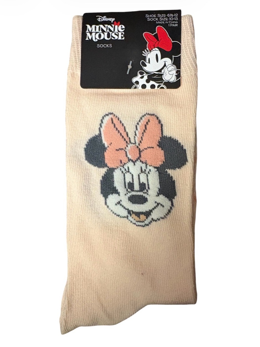 Disney Minnie Mouse Light Pink Socks